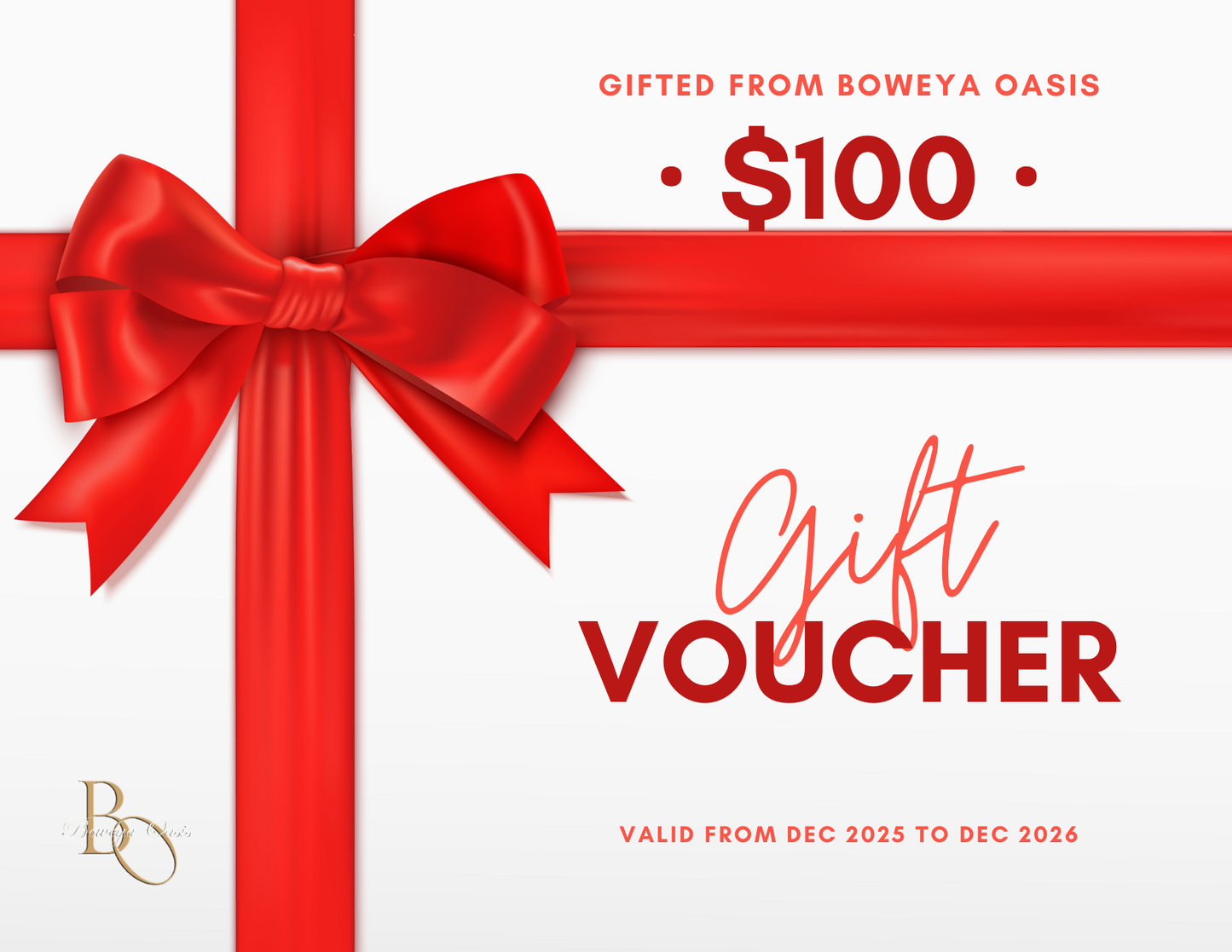 Boweya Oasis Gift Cards